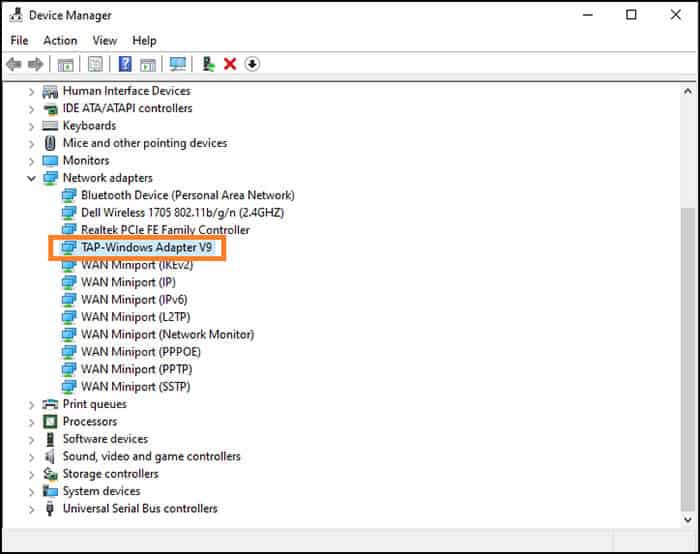 What is Tap Windows Adapter and How to Manage it? V9