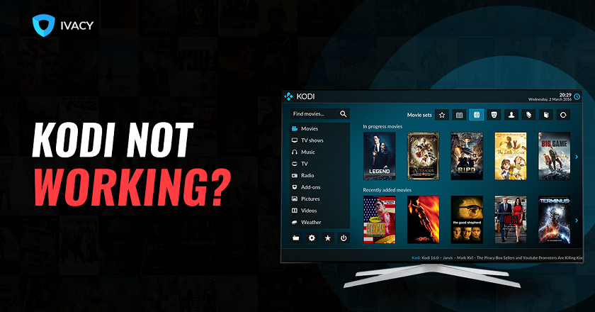 kodi not working