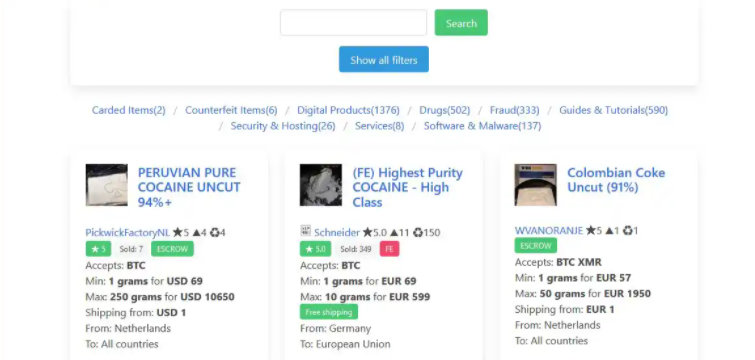 Darknet Market Comparison