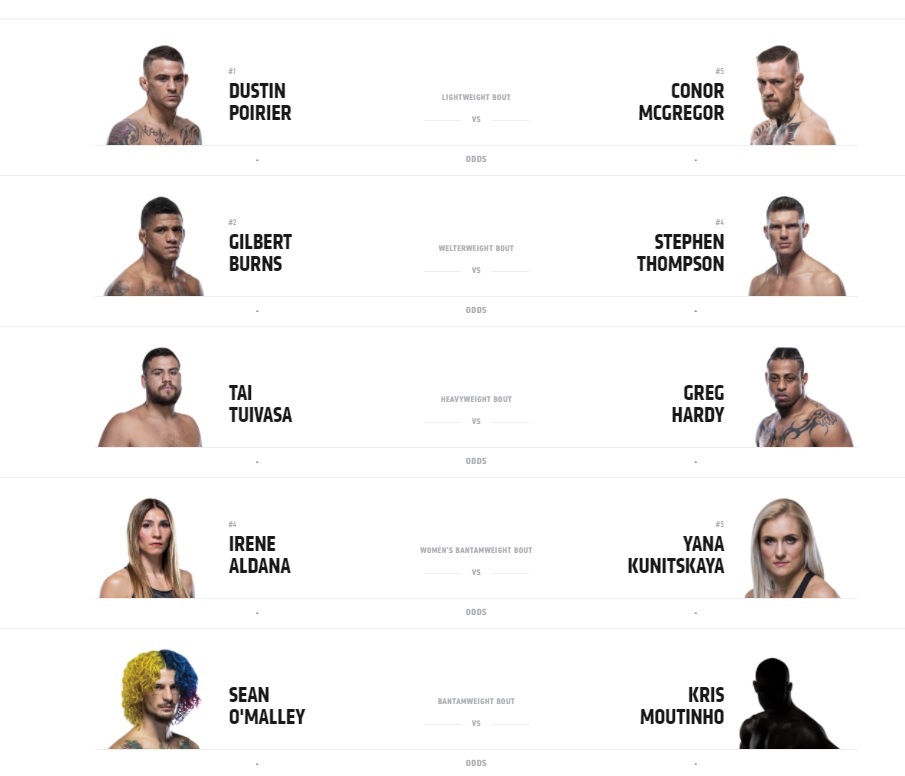 UFC-264-Fight-Card