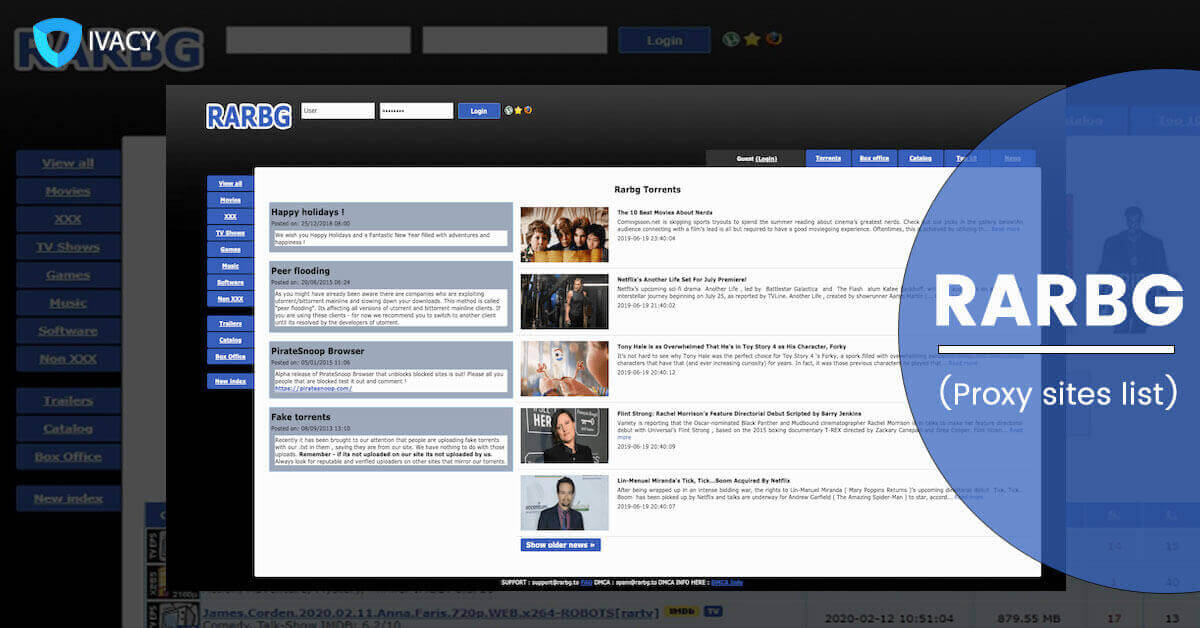 RARBG Torrents – Best Working Mirror sites and Proxies – Ivacy VPN Blog